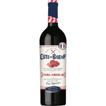 Vin Côte de Boeuf Rouge IGP Languedoc Syrah Marselan