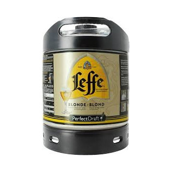 photo Fût Leffe Blonde Bière Belge d’Abbaye Perfect Draft 6 Litres