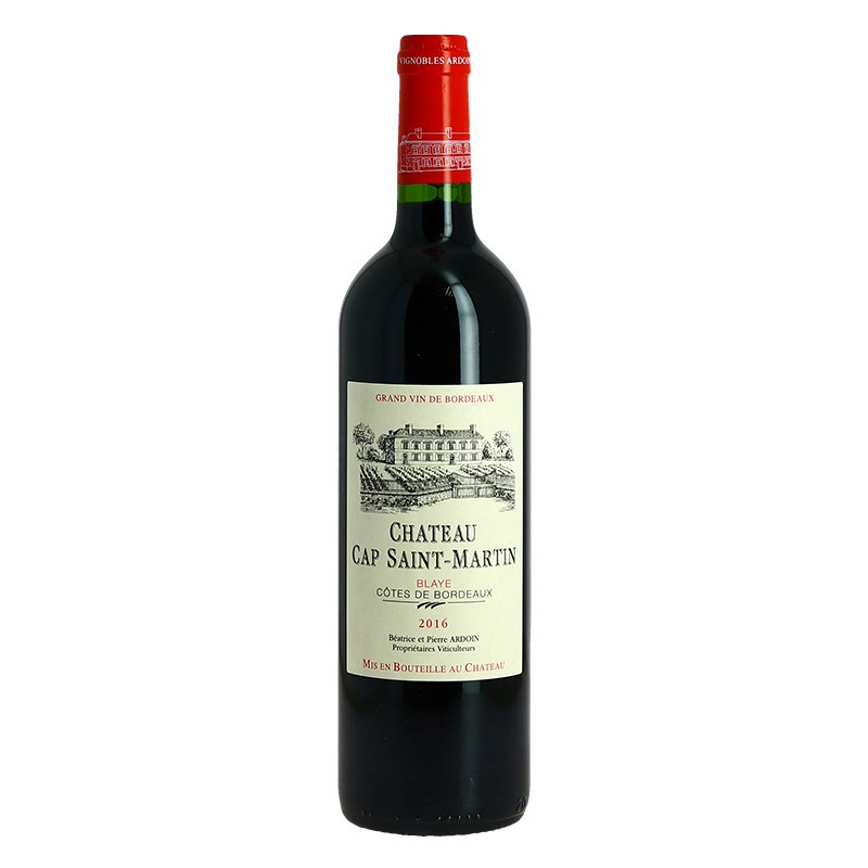 Acheter vin rouge de Bordeaux 1er Côte de Blaye Château Cap St Martin